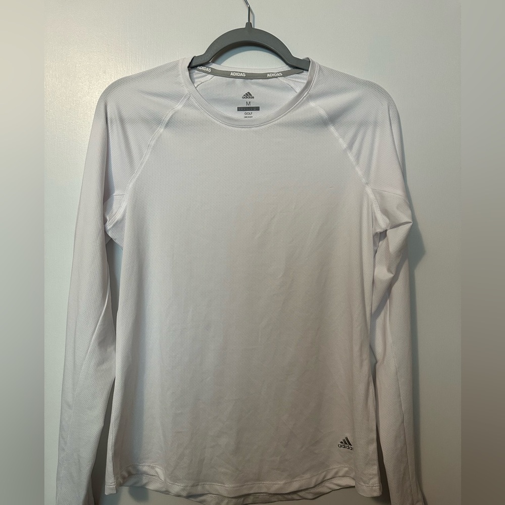 White adidas golf shirt NWT